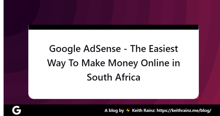 How to Make Money With Google AdSense in South Africa (2024)